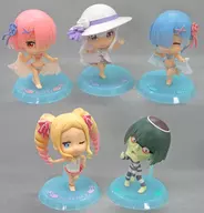 5-Type Set "Ichiban KUJI Re:ZeRo Starting Life in Another World - Summer! Sea! Summon Another World!" G Award Mini Character