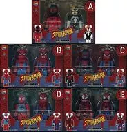 共5種SET BE@RBRICK-Bearbrick-100%2體SET(附帶波珠鏈)"Happy抽賞BE@RBRICK MARVEL『SPIDER-MAN』>情侶箱獎