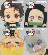 Juego de 4 tipos "Kimetsu no Yaiba" Little Hitting Figure Puchi - Cojiro, 禰豆, 善逸, Inosuke -