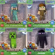 All 4 types set "Minecraft Metal Fig W3 Individual Blister Package Specifications"