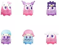 全6種セット 「パックマン×サンリオキャラクターズ ちびコレクトフィギュアVol.2 クリアカラーver.」