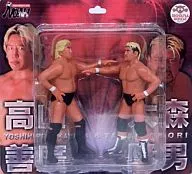 Yoshihiro Takayama & Takao Omori (pelo rubio) Black, No Fear Pose Ver "Pro Wrestling Noah" DX Figure