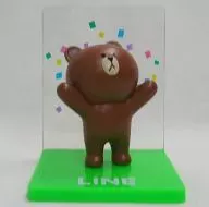 ブラウン(紙吹雪) 「LINE TOWN」 コレクションフィギュア
