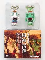 BE @ RBRICK - Bear Brick - Korin Ogata Style Shinrai Kami (2-Body Set) Limited Tokyo National Museum