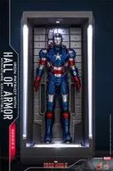 Iron Patriot (con Hall of Armour) Iron Man 3 Miniatura Fighting Series 2
