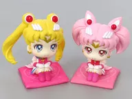 LOOK UP Super Sailor Moon & Super Sailor Chibi Moon set "Pretty Guardian Sailor Moon Eternal" Premium Bandai & Sailor Moon Store Limited