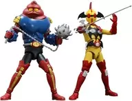 Ivil & Gabr "Akumaizer 3" Hero Action Fighting Figures - Toei Edition