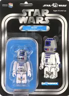 BE @ RBRICK - Bear Brick-R2-D2 (STAR WARS (TM) 40th Anniv. Ver.) 100% "Star Wars"