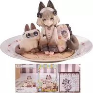 Conjunto limitado de colaboração de amizade "Tea Time o gatos x Shamo Neko Azuki San é o centro do mundo" Série DLC Produtos acabados revestidos de PVC e ABS