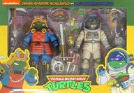 サムライ・タートルズ ミケランジェロ ＆ スペース・アドベンチャー ドナテロ 「ティーンエイジ・ミュータント・ニンジャ・タートルズ」 7インチ アクションフィギュア 2PK