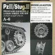 Initial / Later Sprocket & Differential Set for 1/35 No. III Tank / Thruster "AFV Accessory A Series" Detail-Up Parts [A-6]