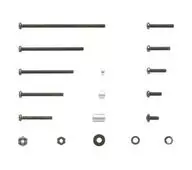 1/32 Black Plated Screw Set Mini 4 wd Special Plan [95233]