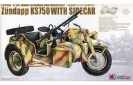 1/35 WWII GERMAN MOTORCYCLE Zudapp KS750 WITH SIDECAR -WWII ドイツ軍 ツェンダップ KS750とサイドカー- [L3508]