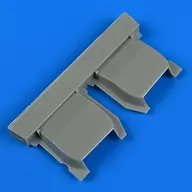 1/48 Bf109E Partes detalladas para el conducto del radiador [QIC48752]
