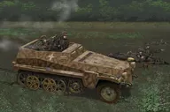 1/35 WW. II German Army Sd. Kfz. 250. 0/7 Arte 8 cm autopropulsado mortero [DR6858]