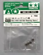 AO Parts for Mini 4 wd AO-1017 520 Ball Bearing 4 Pieces Set [94752]