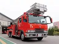 On 1/72, a fire engine equipped with a ladder, Otsu City Fire Department North Ladder 1 "Working Vehicle Series No. 03" [059708]