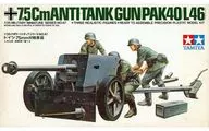 1/35 German 75 mm antitanque artillery "Military Mini Series No. 47" display model [35047]