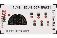 1/48 スピットファイア Mk.II スペース 内装3Dデカール w/エッチングパーツセット エデュアルド用 「スペースシリーズ」 ディティールアップパーツ [EDU3DL48007]