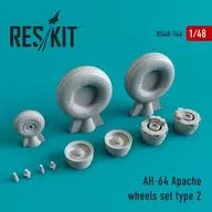 1/48AH-64 Apache Wheelset Type 2 Detailed Up Parts [RSK48-0144]