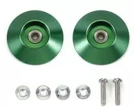 1/32 HG 19 mm todo el rodillo de cojinete de aluminio tipo cónico, verde "Mini 4 wd Grade Up Parts" Mini 4 wd Special Planning [95609]