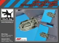 1/48 P-38F/G用发动机SET 2个装田宫用细节设计[HAUA48115]