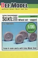 1/35 Sd. kfz. 222 223 Wheel set (4-piece set) -Sd. kfz. 222 223 Wheel set - Detail-up parts (resin cast kit) [DW30010]