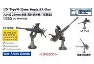 1/350日海軍九六式二十五機槍(初版)細節設計[BSTIJN35001]