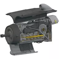 1/48 Bf109K-4 エンジン (エデュアルド用) 「BRASSINシリーズ」 ディティールアップパーツ [EDU648902]