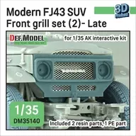 1/35 FJ43 Current Front Grill Set for Small Fourwheel Driving Cars #2 Late Type (for AK Interactive) Detailing Up Parts [DM35140]