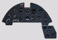 1/32F4U-1A Corsea / Panel de instrumentos coloreado / Tamiya Detail Up Parts [YMA3216]
