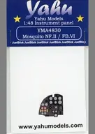 1/48 Mosquito NF. II/FB. VI / Painel de instrumentos colorido / Tamiya Detailed Up Parts [YMA4830]