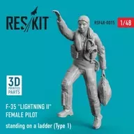 1/48 F-35 Female Pilot, Pose Details Up Parts [RSKF48-0015]