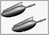 1/72 L-29 デルフィン MG-17 ガンポッド (2個入) ディティールアップパーツ [MHZK72081]