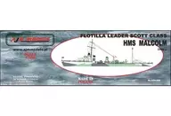 1/350 英・スコット級嚮導駆逐艦・HMSマルカム1942 レジンキャストキット [PJ35005]