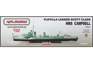 1/350 英・スコット級嚮導駆逐艦・HMSキャンベル1942 レジンキャストキット [PJ35008]