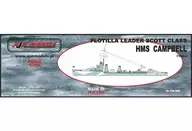 1/700 英・スコット級嚮導駆逐艦・HMSキャンベル1942 レジンキャストキット [PJ70008]