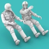 1/48 1960～1970年代米軍パイロット 着座姿勢セット2 (2体入り) ディティールアップパーツ [RMA48006]