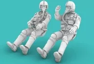 1/32 1960～1970年代米軍パイロット 着座姿勢セット2 (2体入り) ディティールアップパーツ [RMA32002]