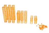 トラス(角) クリアオレンジVer. 「プラ・アクセサリー01」 [MS086]