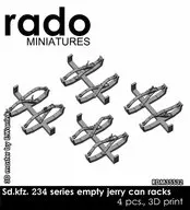 1/35 WWII Germany Sd. Kfz. 234 Jelli-Can Rack Set (4 Pieces) for 8-Wheel Heavy Armoured Vehicle Detail-Up Parts [RDM35S32]