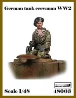 1/48坐在WWII德国舱口上的冬季装备战车兵树脂铸造套件[AR48003]