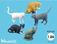 1/24 Cat Lovers' Approved 5-Type Cat Set [P35T-025]