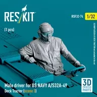 1/32 United States Navy A/S32A-49 Driver Type 3 (Male) Detail-Up Parts [RSKF32-0074]