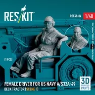 1/48 アメリカ海軍 A/S32A-49ドライバー タイプ1 (女性) ディティールアップパーツ [RSKF48-0084]