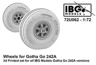 1/72 Go242A用主輪・3D打印IBG用(72U062)細節設計部件[PBU7262]