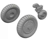 1/72 Bf109G-6 Wheel (for Tamiya) "BRASSIN Series" Detail-Up Parts [EDU672405]