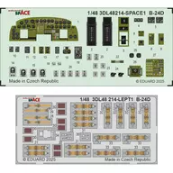 1 / 48B-24D Space Interior 3D Decal w / Etching Parts Set (for Hobby Boss) "SPACE Series" Detail-Up Parts [EDU3DL48214]