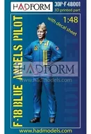 1/48 F-18 Blue The Angels Pilot Figure [HAD3DP-F48001]