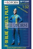 1 / 32F-18 Blue The Angels Pilot Figure [HAD3DP-F32001]